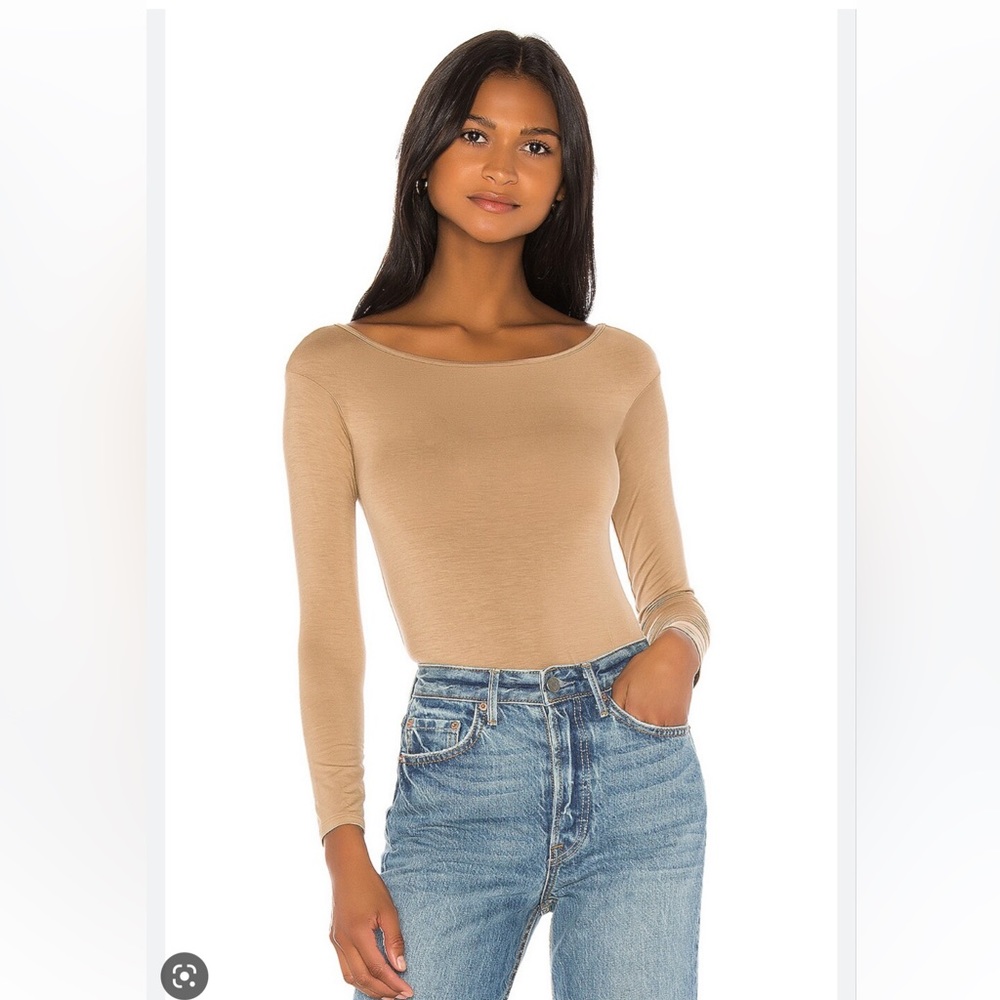 Enza costa tan bodysuit sz M
